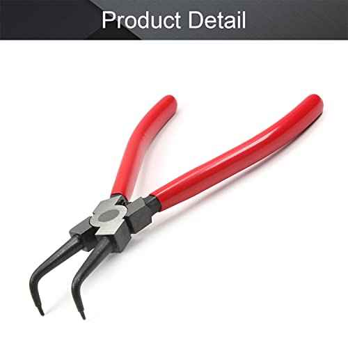 Utoolmart Internal Snap Ring Pliers 7 Inch 90 Degree Bent Retaining Ring Pliers Precision Circlip Pliers