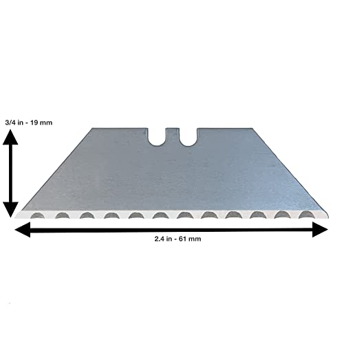 Serrated Blades for Utility Knife ? TWO 10 Packs Heavy Duty Saw Razors for Box Cutter in Convenient Storage Box ? Serrated Edge Razors 10 Packs, Standard Size - Fits Most Cutters & Knives