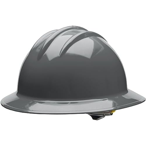 Bullard 3-Rib S71 Full Brim Safety Hard Hat with 4-Point Ratchet Suspension and Cotton Brow Pad