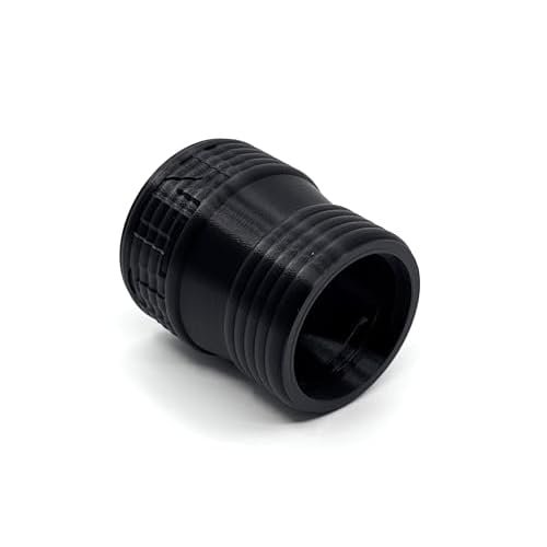 1 7/8in to 1 1/4in Vacuum Hose Reducer Coupler Accessory - 2CCWReducer - Counter-Clockwise Thread for Secure Fit (Black)
