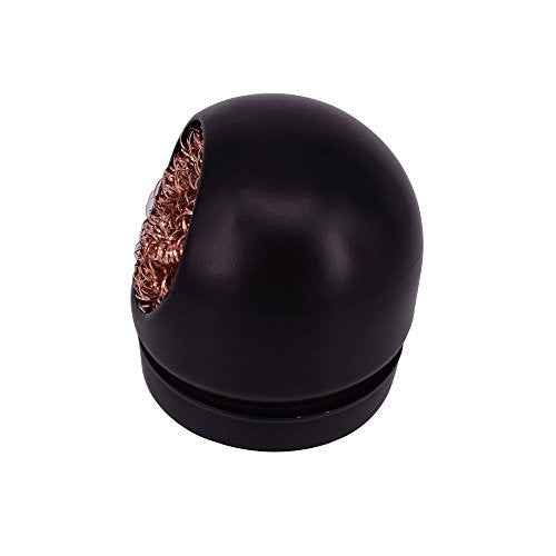 Welding Soldering Solder Iron Tip Cleaner Cleaning Steel Wire W/Stand Set Holder Black