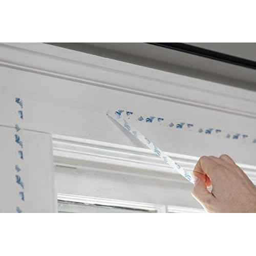 Duck Brand Window Insulation Kit - Winter Seal Kit Fits up to 10 Windows - Rolled Shrink Film Cuts to Size for Easy Indoor Installation - Tape Included - 62 In. by 420 In.- Clear