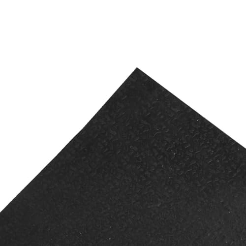 Ottomanson Waterproof Rubber Doormat - Heavy-Duty Non-Slip Entry Rug 18x30 in Black
