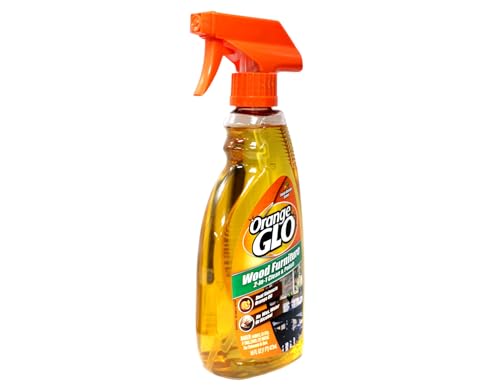 Orange Glo 2-in-1 Wood Furniture Cleaner & Polish Spray with Orange Scent - 16 fl oz, Pack of 3