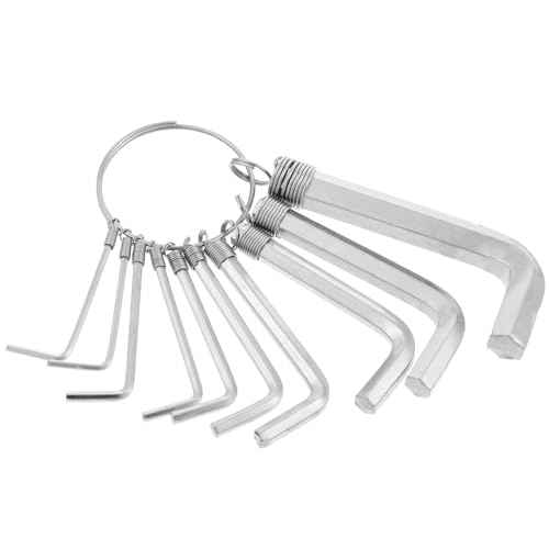 10 in 1 Small Allen Wrench Set 1.5-10 mm L Shape Allen Wrench Tiny Hex Key Set, Portable L Shape Bike Repair Tool Size: 1.5mm, 2mm, 2.5mm, 3mm, 3.5mm, 4mm, 5mm, 6mm, 8mm, 10mm
