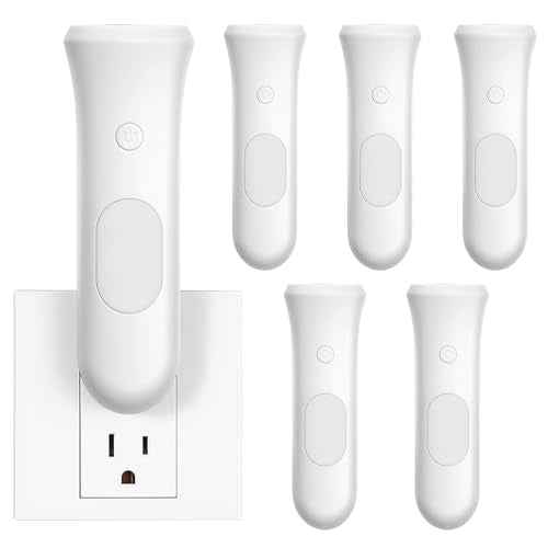 4 in 1 Emergency Lights for Home Power Failure, 6 Pcs Rechargeable LED Flashlight Plug in Wall, Automatic Turn-On Power Outage Night Light Flashlight for Hurricane Preparedness Items