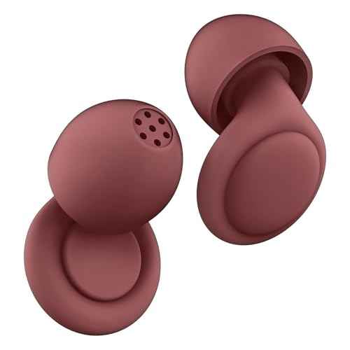 2 Noise Cancelling Ear Plugs, Beinkap Sleeping Earplugs with 12 Silicone Soft Reusable Ear Tips for Social Gatherings, Work, Sleeping, Concerts, Parenting, Conversation, 28 dB Noise Reduction