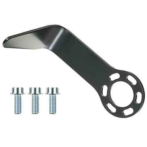 889661M Steel L Shaped Rafter Hook Replacement with Bolt, Pneumatic Tool Rafter Hook Compatible with Hitachi Nail Gun NR83A5, NR83A5(S), NR83AA5, NV83A5, NR90AC5, NT65A5, NV75A5(Black,1 Set)