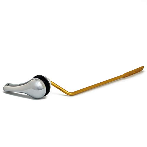 Qualihome Chrome Finish Side Mount Toilet Handle Replacement Kit - Universal, Modern Bathroom Decor
