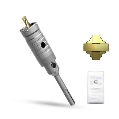 1-3/16" Concrete Hole Saw, 30mm Masonry Hole Saw, with 110mm SDS Plus Shank Connecting Rod for Concrete Brick Cement Stone Wall Drilling Home Improvement