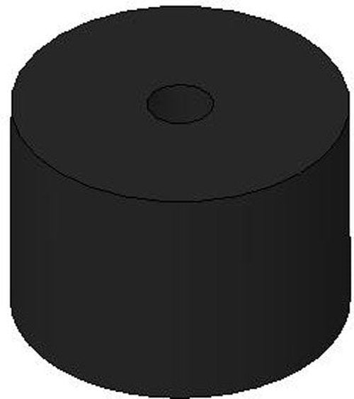 Bumper, Round w/Female Thread, Urethane - Duro. Hardness=80-90 Shore A, Thread=5/16-18 x 1/4 (1 Each)