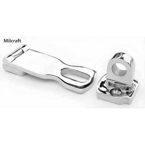 Marine Grade Stainless Steel Heavy Duty Door Hasp with Turning Padlock Eye Mount