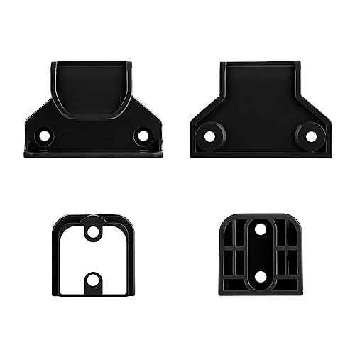 Retractable Baby Gate Replacement Parts Kit, Pet Gate Full Set Wall Mounting Hardware with Brackets Anchors and Screws(Black)