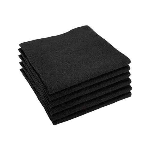 HVAC Tools Fire Resistant Welding Blanket Fireproof - 12" x 12" Square Carbon Felt Soldering Mat, Flame Retardant Insulation Pad (6 Pcs)