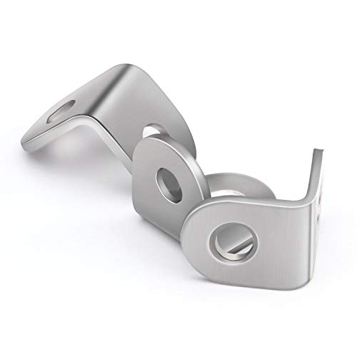 ZOENHOU 100PCS 20x20mm Stainless Steel L Brackets Corner Supports with 200 Screws