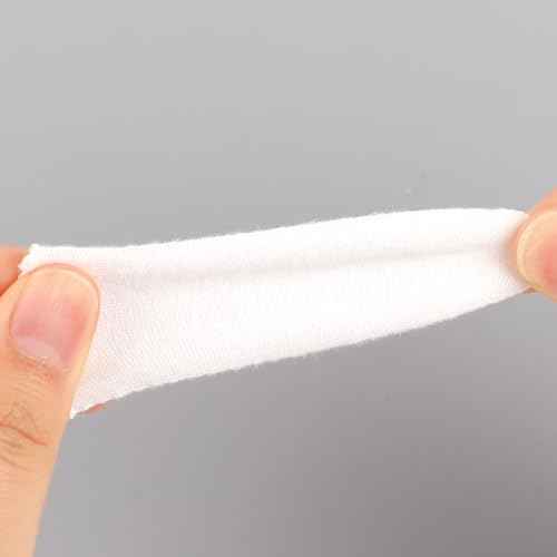100 Pieces Cotton Finger Cots, Cloth Finger Sleeves with Elastic Rings Toe Sleeves Fingertips Protective Cover Thumb Protector Finger Tips Protector Comfortable and Breathable, Moisture Wicking