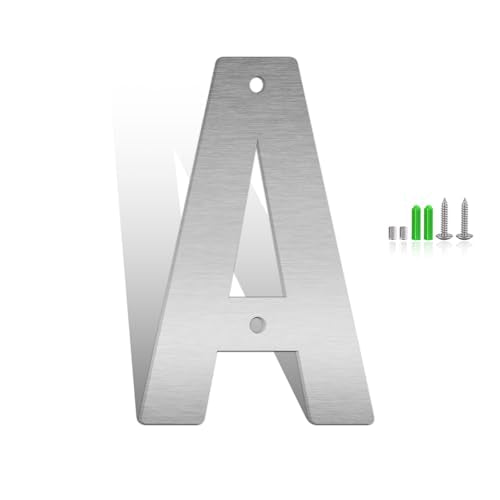 SpNo1-MS 5-Inch Stainless Steel House Number Letter - Floating Modern Decor