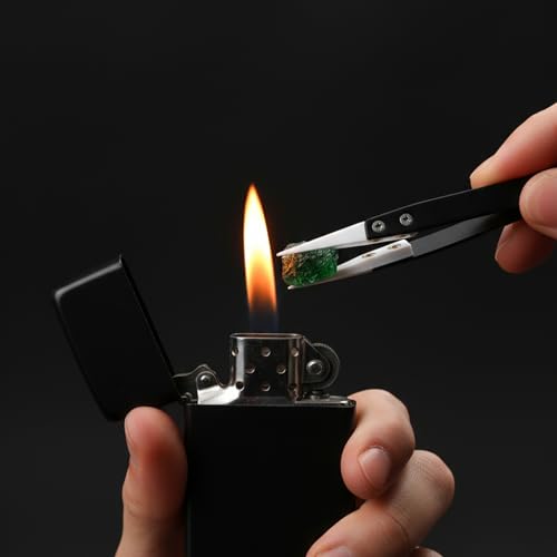 3 PCS Precision Reverse Ceramic Tweezers Set, Non Conductive Heat Resistant Anti Magnetic Electronics Soldering Tweezers, Pointed Curved Tips for Pinching Coils, Jewelry, Watch Repair, Black