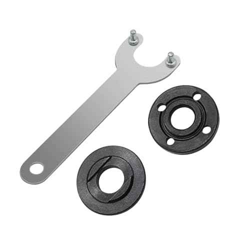 Pro-Parts 5/8"-11 Grinder Backing Flange and Lock Nut Set Angle Wrench Spanner Metal for Bosch Dewalt Black replaces 224399-1 193465-4 224568-4