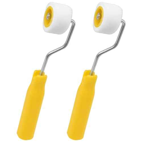 4/5 inch mini Paint Rollers for Touch up Trim Edge or Corner, Extra Small Paint Wool Brushes, Tiny Painting Tool(2 Pack)