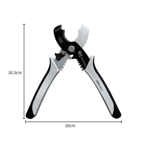 Wire Cutters Stripper, BOOSDEN 8 inch Cable Cutters, Awg Wire Cutters,Precision Wire Stripper,Heavy Duty Cable Cutters, Spring Cable Cutting Pliers for Aluminum Wire,Communications Cable Cutting