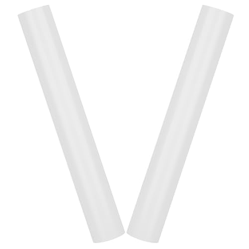 2Pcs 2 Inch PVC Pipe 17" Long White Sch40 Industrial Pipes for Home