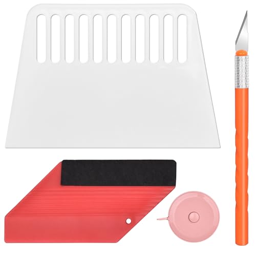 MelunMer Peel and Stick Wallpaper Smoothing Tool Kit Removable Wallpaper Self Adhesive Contact Paper Application Tools Hanging Vinyl Backsplash Clean Window Film