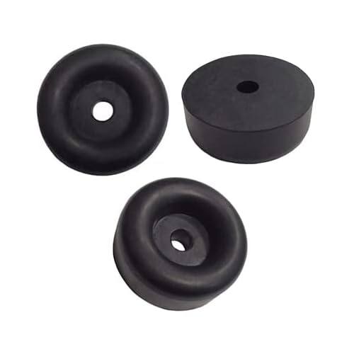 4 Pack Rubber Isolation Feet Pads Thick Rubber Washers,Round Rubber Bump Stops,Bumper Damping Pad,Vibration Damping Pads,2.5" Trailer Ramp Door Rubber Bumpers,Compatible with Truck Cargo Hatch