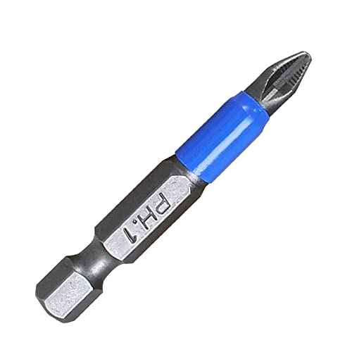 Piutouyar 10Pcs Magnetic Anti-Slip Drill Bit 2 Inch, PH1 Phillips Screwdriver Bits Set 1/4" Hex Shank (PH1 x 50MM)