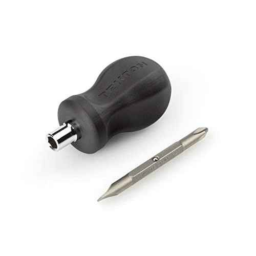 TEKTON 3-in-1 Stubby Phillips/Slotted Multi-Bit Driver (#2 x 1/4 in., Black) | DMT13002
