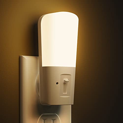 LOHAS-LED Warm Dimmable Plug-in Night Light 2-Pack with Auto Dusk to Dawn Sensor