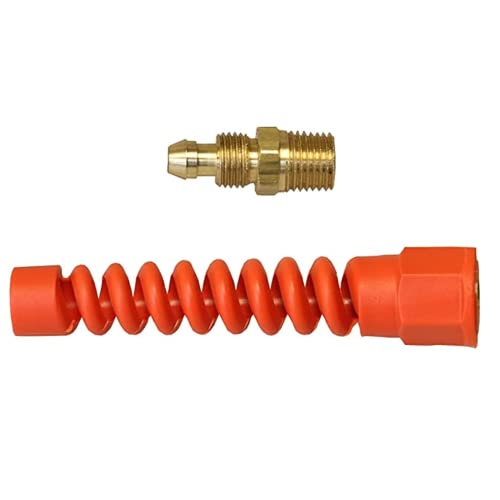 Coilhose Pneumatics PRM0404SRQ Reusable Strain Relief Fitting For 1/4-Inch Flexeel (R) Air Hose, 1/4-Inch MPT Rigid