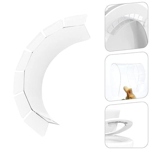 Transparent Toilet Seat Pee Guard - Urine Deflector Splash Guard for Round Toilets Easy Install Prevent Spills Home Hotel Kid Adult