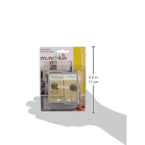 Munchkin¢ç Xtraguard¢â Child Safety Cabinet Locks, Double Locking Latches for Babyproofing Appliances, Toilets and More, 2 Count