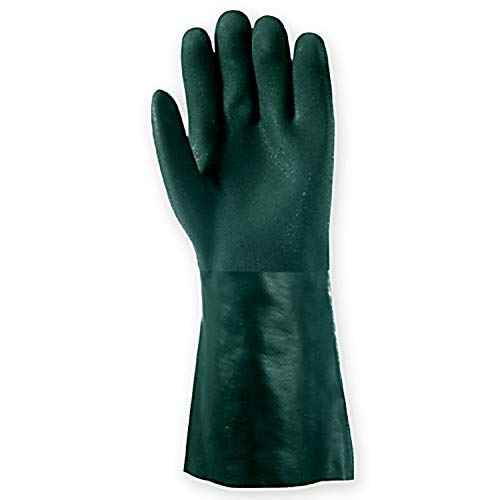 Wells Lamont Heavy Duty 14¡± PVC Coated Work Gloves | Chemical & Liquid Resistant, Cotton Lined | Men's Large (167L)