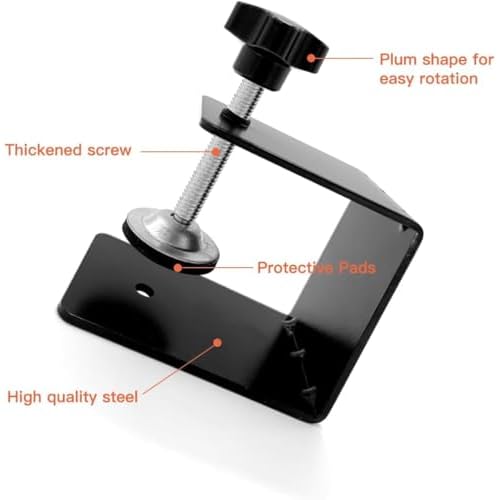 Drawer Front Installation Clamps, Cold-Rolled C Clamps for Woodworking, Door Installation Tools and Cabinet Tools with Protective Pads (1 Pcs)