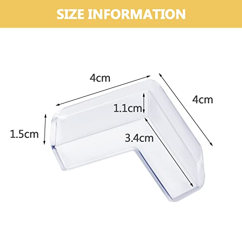 8 Pack Clear Baby Corner Protectors - Childproof Furniture Guards by AIXMEET
