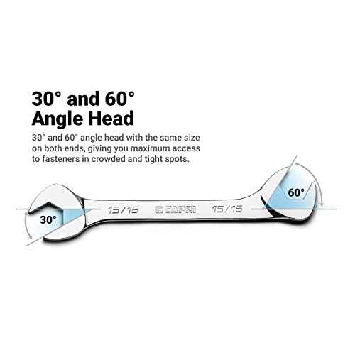 Capri Tools 9/16 in. Angle Open End Wrench, 30¡Æ and 60¡Æ angles, SAE