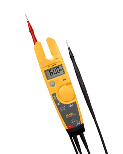 Fluke T5-600 Electrical Voltage, Continuity & Current Tester, 600V, 100A