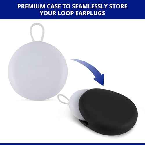 Earplug Lanyard, Magnetic Connector Cord Compatible with Loop Earplugs Quiet/Engage/Experience, Storing Case Included, Magnetic Tug-Resistant Safety Lanyard Accessories with (Black 1-Pack, One Size)