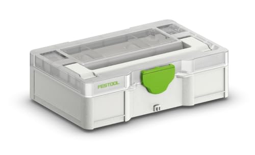 Festool Systainer³ SYS3 S 76 TRA Mini Storage Case with Transparent Lid