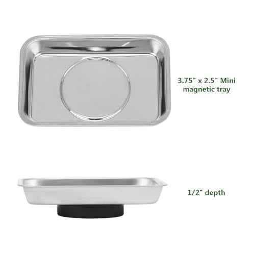 Flexible Magnetic Pickup Tool Set, 25" Bendable Extension Magnet 2lb, with Magnet Parts Tray£¬Pickup Screws, Nuts, Nails, Bolts from Hard-To-Reach Places