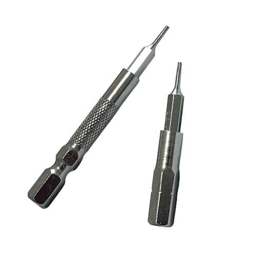 1/4 to 4mm Bit Adapter,2 Pieces 1/4 to 4mm Hex Adapter Magnetic and 2 Pieces Drill Extension Micro Bit Holder (4 Pack)