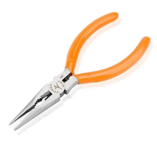 Rongon Small Needle Nose Pliers 5 Inch Precision Long Nose Plier Jewelry Pliers Tools Craftsman Tool Kit for Bending Wire, Handcraft, PCB Board, Working in Tight Areas