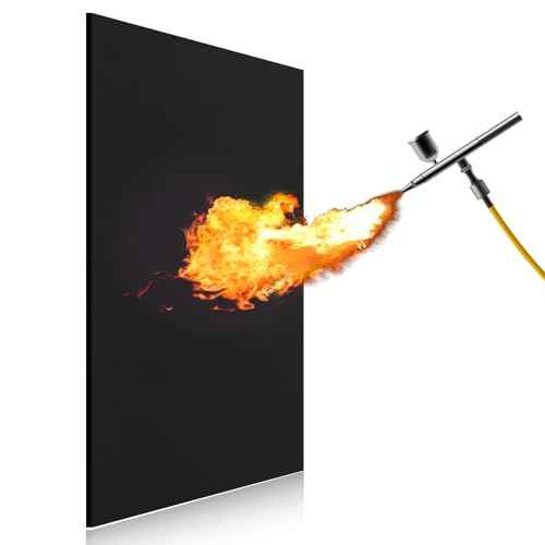 FLASLD 9¡¿12in Heat Shield Thermal Barrier Blanket Insulation Reflective Material High Temp Protection Carbon Felt for Stove Welders, Stuff for DIY Alcohol Burners, Heat Resistant Up To 1800¡ÆF