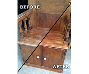 Howard Feed-N-Wax Restorative Wood Furniture Polish and Conditioner 64 Ounce 1/2 Gallon, Beeswax Feeds Wood, Antique Furniture Restoration