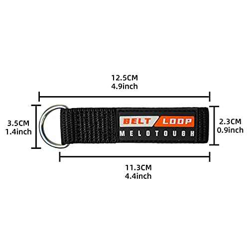 MELOTOUGH Suspenders Loop Attachment Heavy Duty Belt Loops Attachment fits 2.25-2.5 inch Belt Connectors, 4 Pack