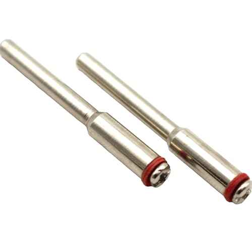 10 pc 2 mm (5/64 Inch) Cut Off Wheel Screw Mandrel 1/8 Inch Shank Holder for Dremel Rotary Tools