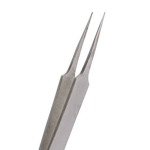 The Beadsmith Knotting Tweezers ? 4.75 inches Long ? Smooth Tapering Tip with a Straight Extra Fine Point ? Made of Stainless Steel - Precision Tool for Crafting and Jewelry Making
