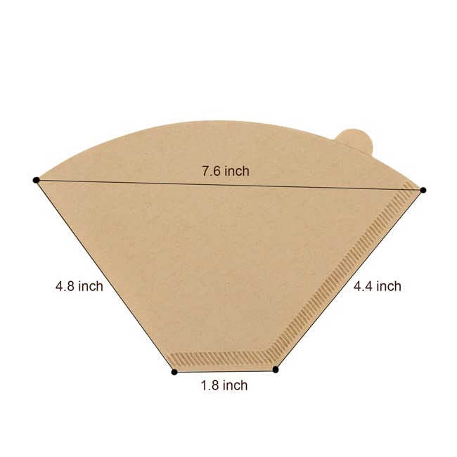 100 Pcs #4 Coffee Filters for Ninja Coffee Maker - Brikinte, BPA-Free, Disposable